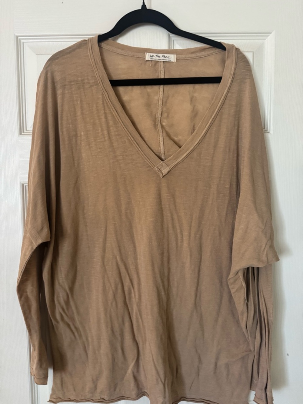 We The Free Brown Real One long sleeve tee